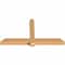 Ekena Millwork Eugene Smooth Timber Gable Bracket, Western Red Cedar, 72"W x 39"H x 5 1/2"D x 5 1/2"F, 13/12 Pitch GBW072X39X0606EUG00SWR - alternate 5